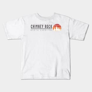 Visiting NC Mountain Cities Chimney Rock, NC Camping Kids T-Shirt